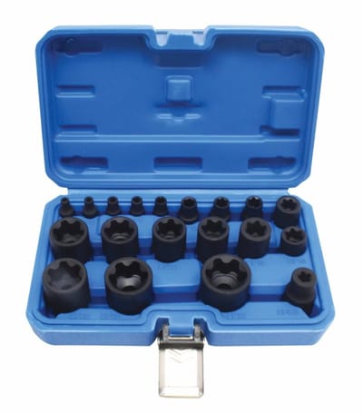19 delige kracht torxplus doppen set - torx plus dopset - krachtdoppen - slagmoerdoppen - satra