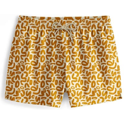 "Golden Geometric" Zwemshorts