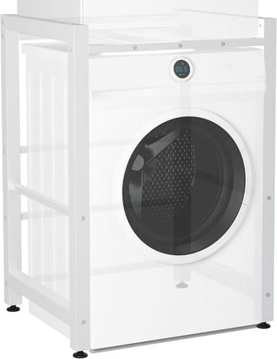 Wasmachine verhoger en sokkel - Universeel onderstel voor wasmachines en huishoudelijke apparaten - Wit
