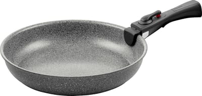 Koekenpan 28 cm met Keramische Coating, Geschikt voor Inductie, Afneembare Handgreep