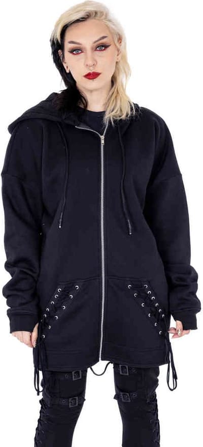 Vixxsin - Asmodeus Vest met capuchon - XL - Zwart