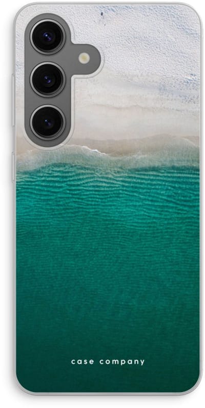 Case Company® - Hoesje geschikt voor Samsung Galaxy S24 hoesje - Stranded - Soft Cover Telefoonhoesje - Bescherming aan alle Kanten en Schermrand