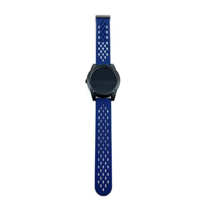 mijnSOS®- Horlogeband- Comfort- 22mm- Magneetsluiting- Blauw- Donkerblauw- Navyblue- Premium- Plus- Smart-Universeel