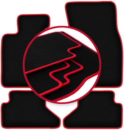 CARLUX-RED automatten voor: BMW 6 E64 cabriolet (2003-2010)