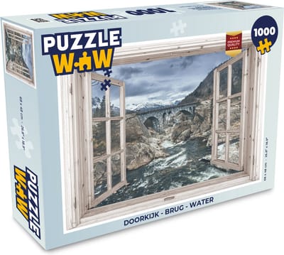 Puzzel Doorkijk - Brug - Water - Legpuzzel - Puzzel 1000 stukjes volwassenen