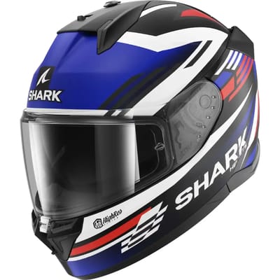 SHARK D-Skwal 3 Firstlap Mat Zwart Blauw Rood KBR - Helm