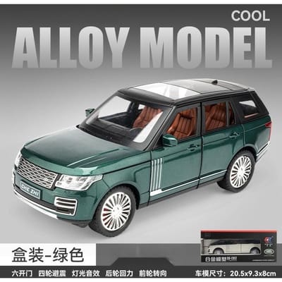 1:24 SUV Lichtmetalen Auto Model Diecasts Metaal Off-Road Voertuigen Auto Model Geluid En Licht Simulatie Speelgoed Cadeau