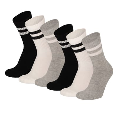 Morethansocks - Sportsokken Unisex - Maat 36 t/m 47 - 6-Pack - Sportsokken - Tennissokken - Sportsokken heren - Sportsokken dames