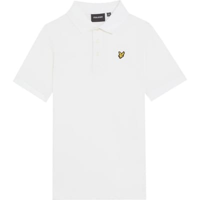 Lyle & Scott Jongens Katoenen Poloshirt - Wit