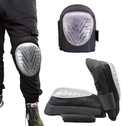 Professionele Kniebeschermers - Werk Kniekussens - Veilig Klussen - Comfortabele Gelvulling - 20 x 30 x 10 cm - Zwart