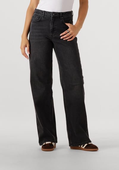 My Essential Wardrobe 35 The Louis 139 High Wide Jeans Dames - Broek - Zwart - Maat 26/34