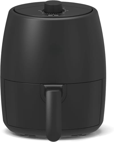 QORA® Mini airfryer - Airfryer - Airfryer klein - Zwart - 22cm x 28cm x 27cm