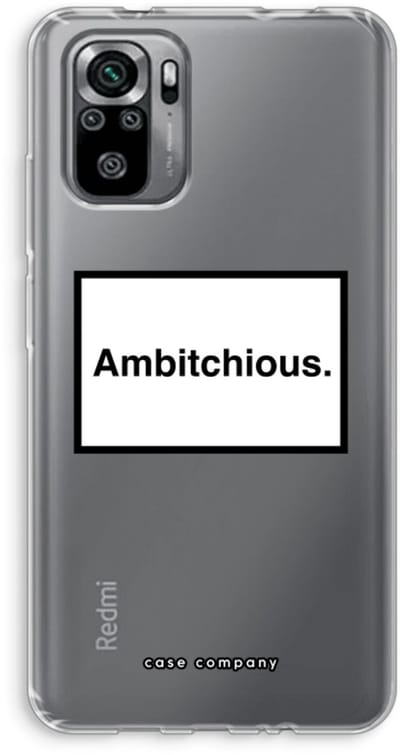Case Company® - Hoesje geschikt voor Xiaomi Redmi Note 10S hoesje - Ambitchious - Soft Cover Telefoonhoesje - Bescherming aan alle Kanten en Schermrand