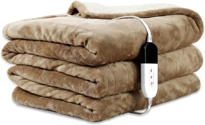 Elektrische warmtedeken 200 x 150 cm met 6 warmtestanden en timer