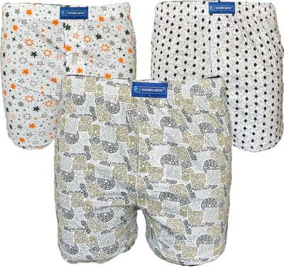 Embrator 3-pack mannen Boxershort Loose Fit katoen 2XL