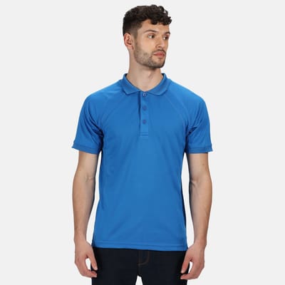 Regatta Heren Coolweave Korte Mouwen Poloshirt (Oxford Blauw)