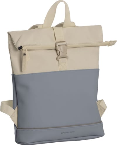 Daniel Ray Allentown Rolltop Laptop Rugzak Waterproof - Blauw / Beige