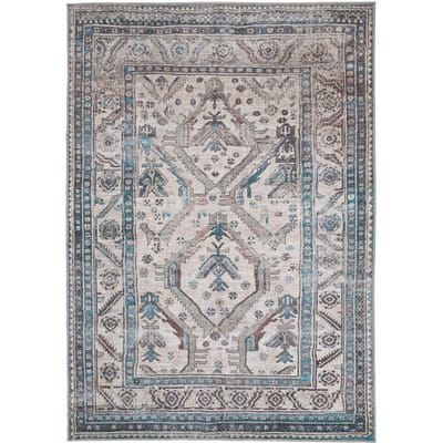 Perzië Verouderd Terracotta Wasbaar Rustiek Tapijt Retro Woonkamer Sofa Salontafel Antislip Vloermat Slaapkamer Decor Tapijt 50x80cm