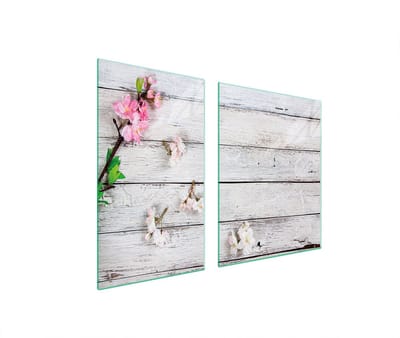TMK ArtDeko - Snijplank - Hartglas - 100x52 cm - Houtachtig Design