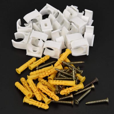 JHUBERS- Buisklem Set 20 Stuks - PVC/Plastic - U-vormige Klemmen - 16/20/25/32mm - Hoogwaardige PPR - Eenvoudige Installatie - Pijpklem