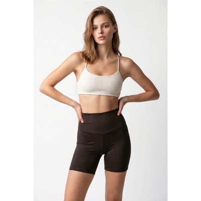 Hoge Taille Skinny Fietsshorts