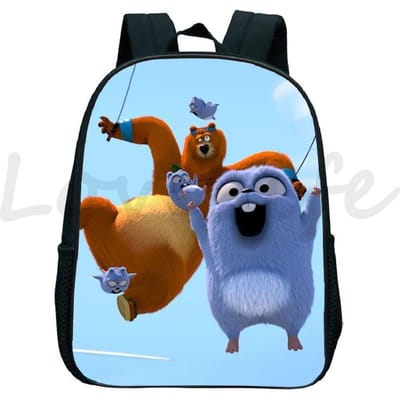 Zonlicht Grizzlybeer Kleuterrugzak Grizzy En De Lemmings Schooltas Kinderen Cartoon Rugzak Kinderen Boekentas cadeaus