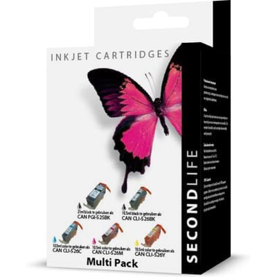 SecondLife - Multipack Canon 525 Black & 526 Serie