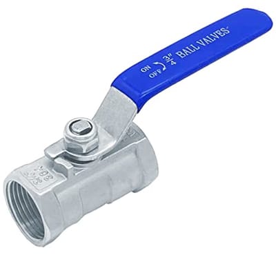 Mini Kogelkraan 3/4 Inch Binnendraad van Roestvrij Staal 304 met Hendelgreep