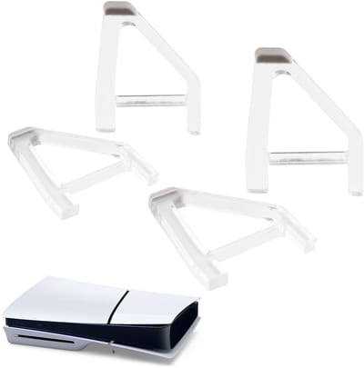 Het standaard is geschikt voor de PS5 slanke versie, horizontale standaard console, geschikt voor Sony PlayStation 5 slanke schijfversie accessoires, standaard vlak (4 stuks)