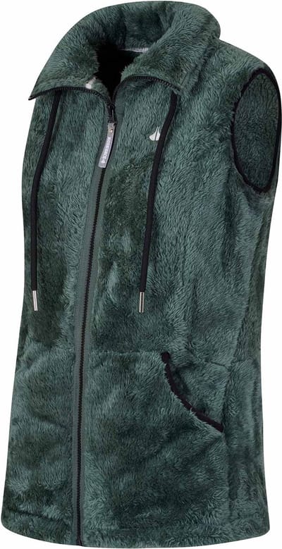 BJØRNSON Syrin Coral Fleece Bodywarmer Dames - 4 seizoenen - Maat 36 - Groen
