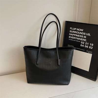 Tas met grote capaciteit voor dames Nieuwe hoogwaardige textuur Draagtas Schoudertas voor dames College Studenten Klas Handtas voor dames gray