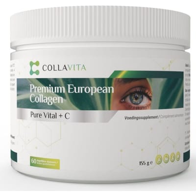 Collavita Collageen Poeder – 60 Dagen - Super Geconcentreerd - 100% Natuurlijk - Met Vitamine C - Voor Huid, Haar & Nagels