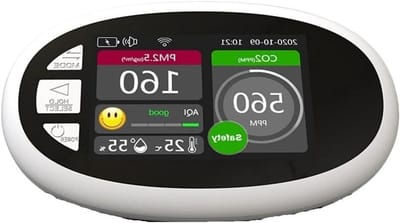 Luchtkwaliteitsmonitor - CO2 meter - Binnenlucht meten - Smart WiFi connectiviteit - 10x10x10 mm - One Color