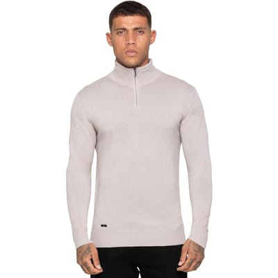 Enzo Milano heren trui met halve rits