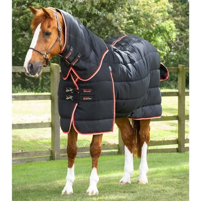 Paardendeken met halsbedekking Premier Equine Stable Buster 200g