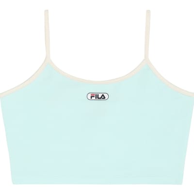 FILA Vallone Cropped Spaghetti Strap Top Soothing Sea Maat: 134/140 | Sportkleding Outlet | Unisex | Wit