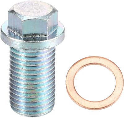 MTTProducts - M14x1.5 Motorolie Aflaatplug - Olielekkage voorkomen - Staal - Gasket inbegrepen - Geschikt voor Mercedes-Benz C320 2001-2005 - Zilver