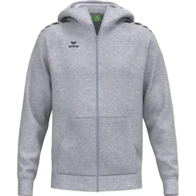 Erima Cmpt Wings Hooded Full Zip Kinderen - Slate Grey | Maat: 140