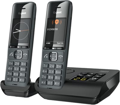 Draadloze DECT Telefoon met Antwoordapparaat (2 Hoornen) - Uitstekende Geluidskwaliteit
