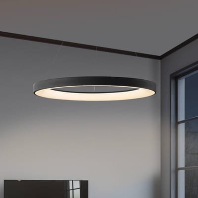 Mantra Iluminación Smart LED hanglamp Niseko II, 50 cm, zwart, CCT, dimbaar