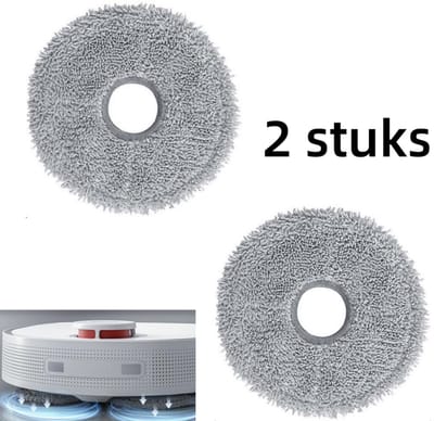 2 x Dweildoeken - Dweilpads- Robotstofzuiger dweil pads , Geschikt voor Dreame L10s Ultra, L10s Pro - Reiniging en decontaminatie