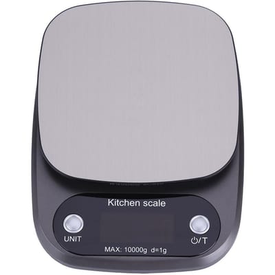 LCD Digitaal Elektronisch 10kg/1g Keuken Voedselweegschaal RVS Plateau voor Bakken Koken gray