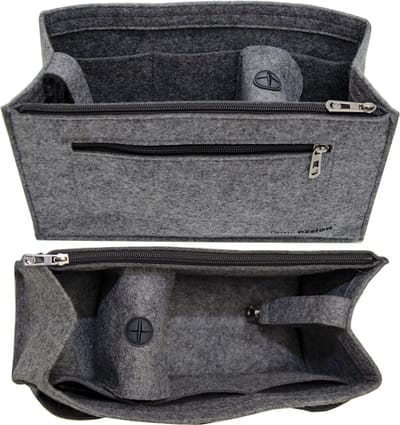 Handtas Organizer Vilt - 30x12x17cm Tas Inzet met Meerdere Vakken - Vilten Tasinzet L Binnenzak