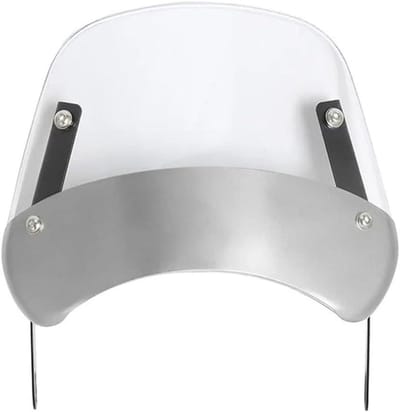 Motor Windscherm - Voorruit Deflector - Comfortabel Rijden - Universele Pasvorm - 6.5-9.45 inch - Wit