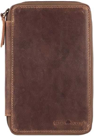 Greenburry Vintage Potloodetui Leer 13 cm