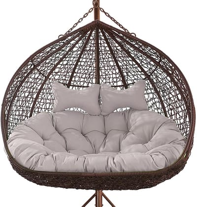 Hangstoel Kussen - Schommelstoel Vulling - Buiten Ontspannen - 15cm Dikke Vulling - 6 Inch Dikte - Grijs