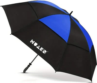 Bovista Moderne Golf Paraplu - Stormparaplu - Opvouwbaar - Windproof - Stormproef - UV Bescherming - Umbrella - Draagbaar - Blauw