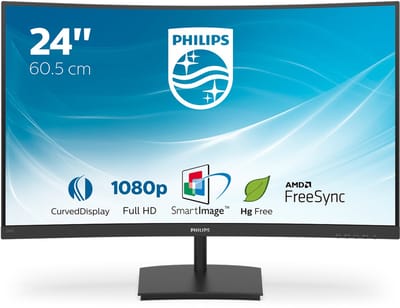 Philips 241E1SC - Full HD Curved Monitor - FreeSync - 75hz - 24 inch