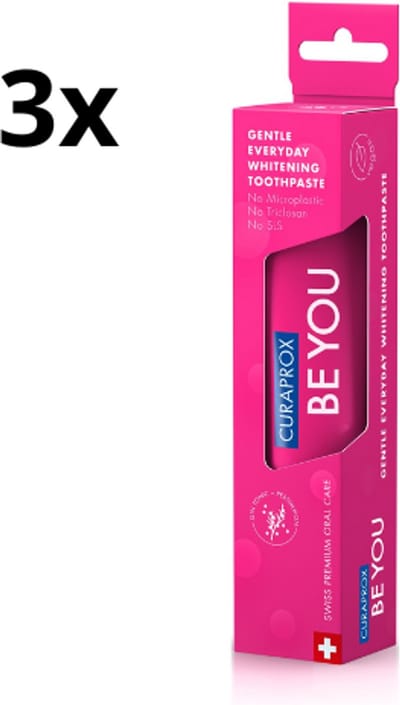 Curaprox Be You Tandpasta Challenger - 3 x 60 ml - Voordeelverpakking
