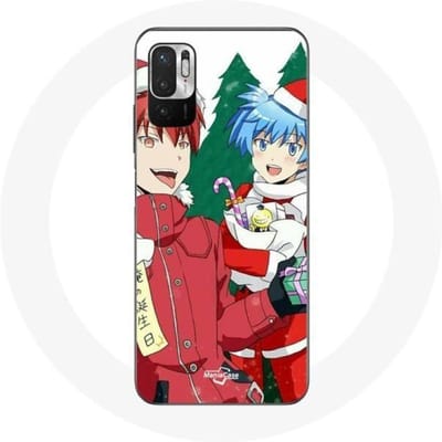 Coque pour Xiaomi Redmi Note 10T 5G Karma et Nagisa Assassination Classroom Anime Christmas day